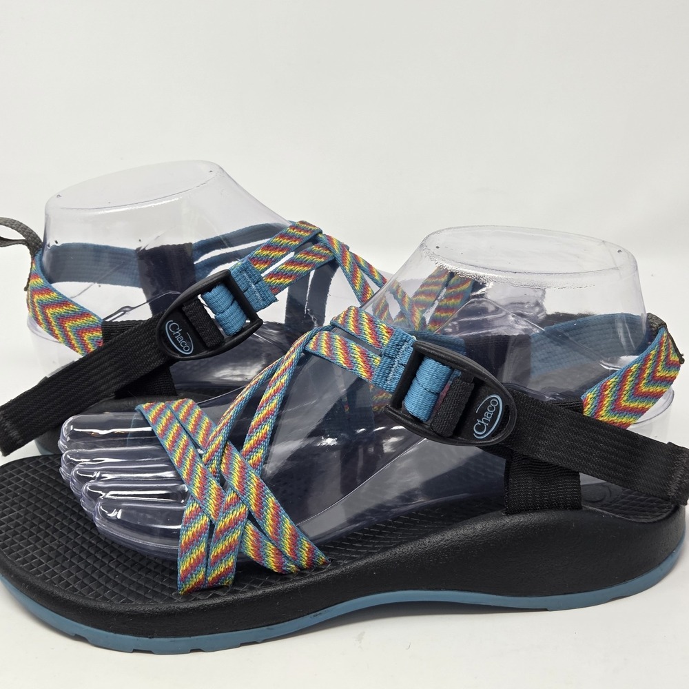 Chaco ZX/2 Classic Sport Rainbow Striped Two Strap Outdoor Hike Sandals Womens 6 - Picture 5 of 9